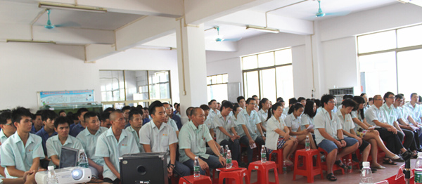 2015年8月25，興順公司管理升級誓師大會召開